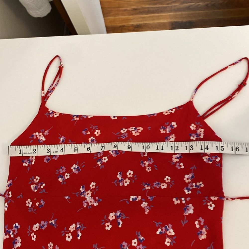 Flynn Skye Jackie Ciao For Now Red Floral Slip Dress Size XS - Picture 12 of 16